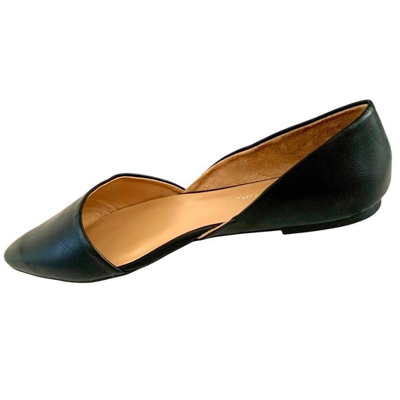 Rohb Joyce Azria Provence D’Orsay Ballet Flats Pointed Toe Size 8.5 Black - Picture 2 of 9